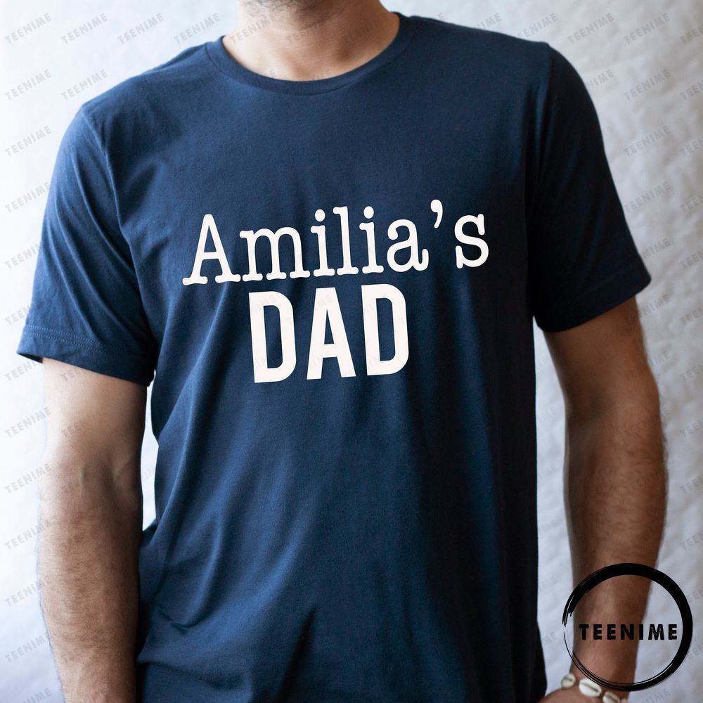 Dad With Name New Dad Gift Trending Shirt