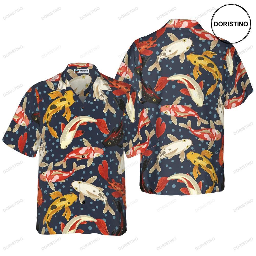 Koi Fish Pattern V1 Hawaiian Shirt