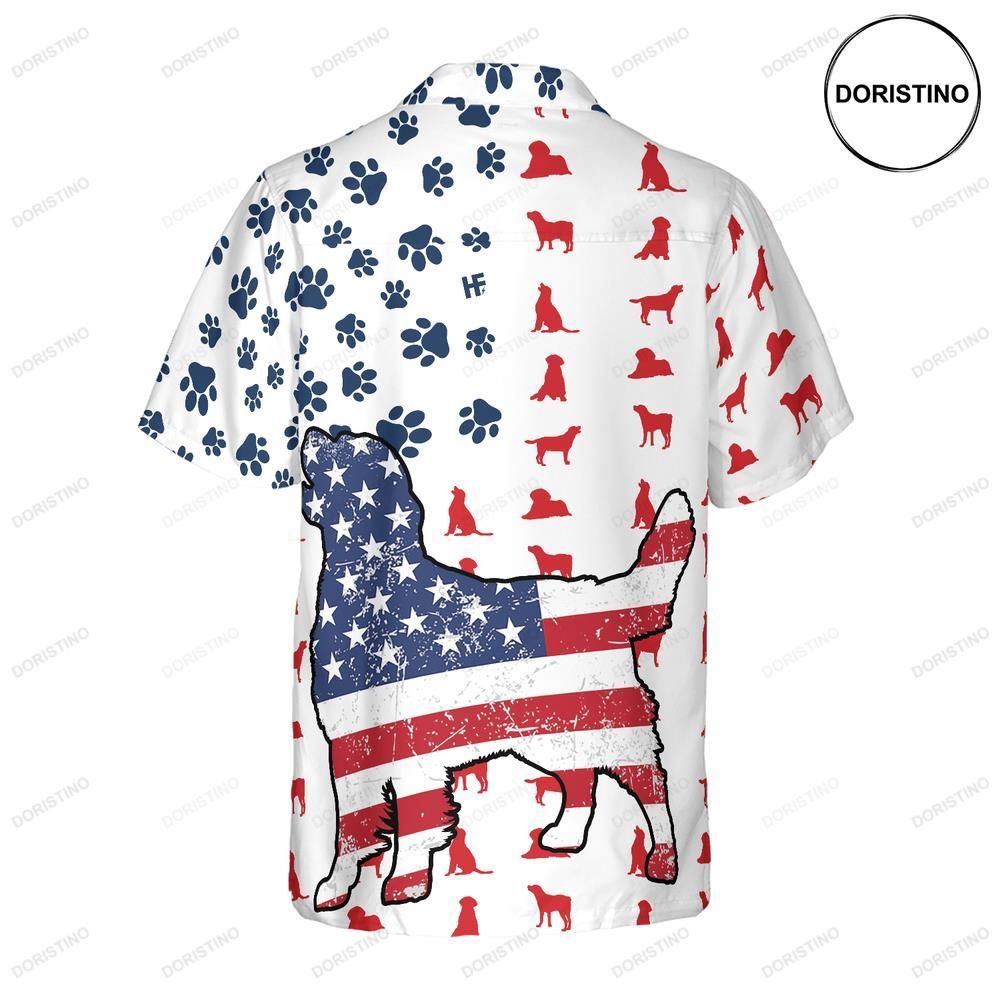 Labrador American Flag Awesome Hawaiian Shirt