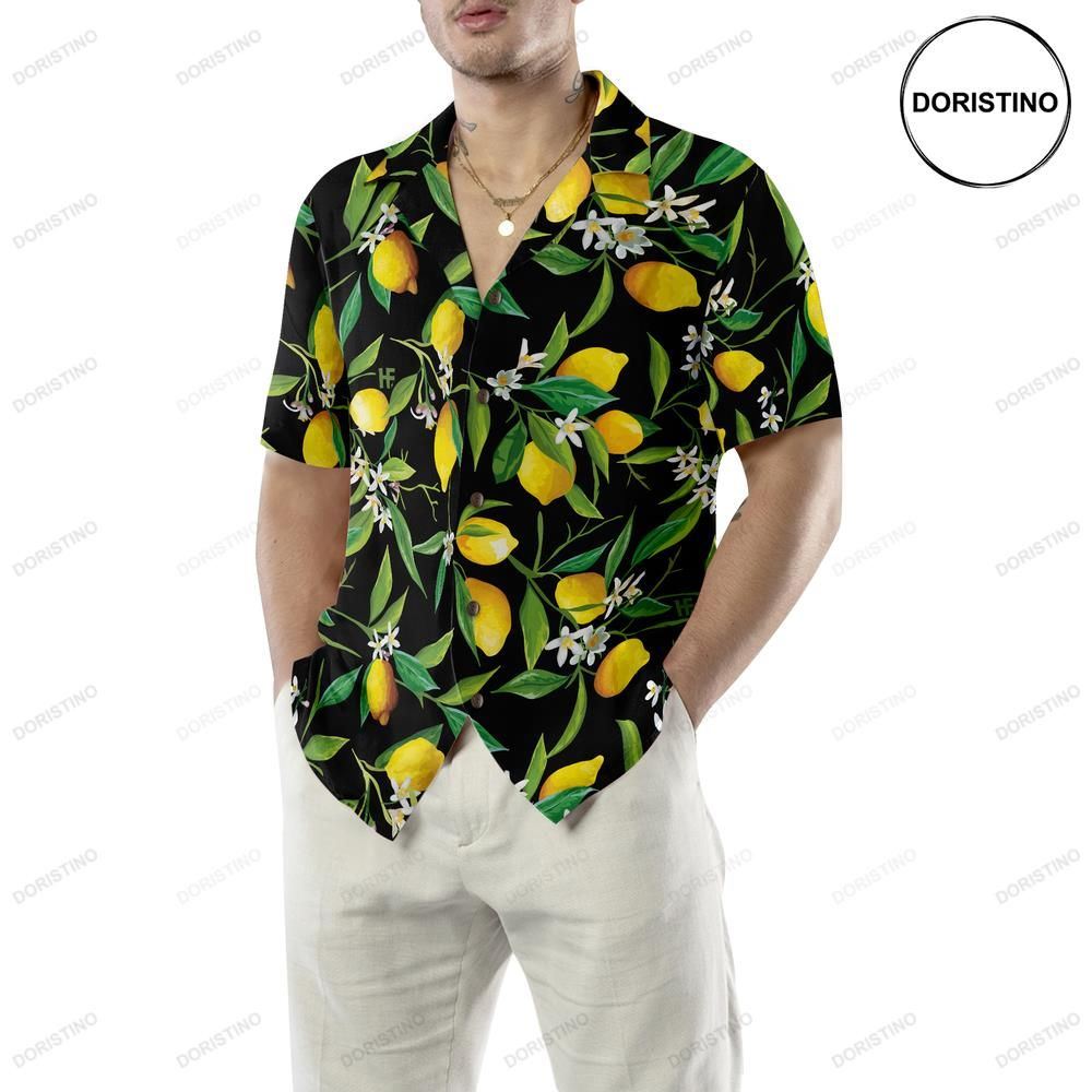 Lemon In Black Limited Edition Hawaiian Shirt