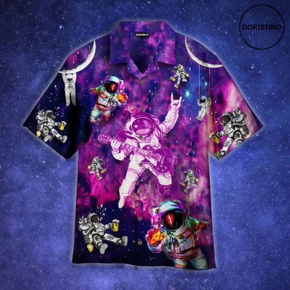Let_s Rock Astronaut Tropical Limited Edition Hawaiian Shirt