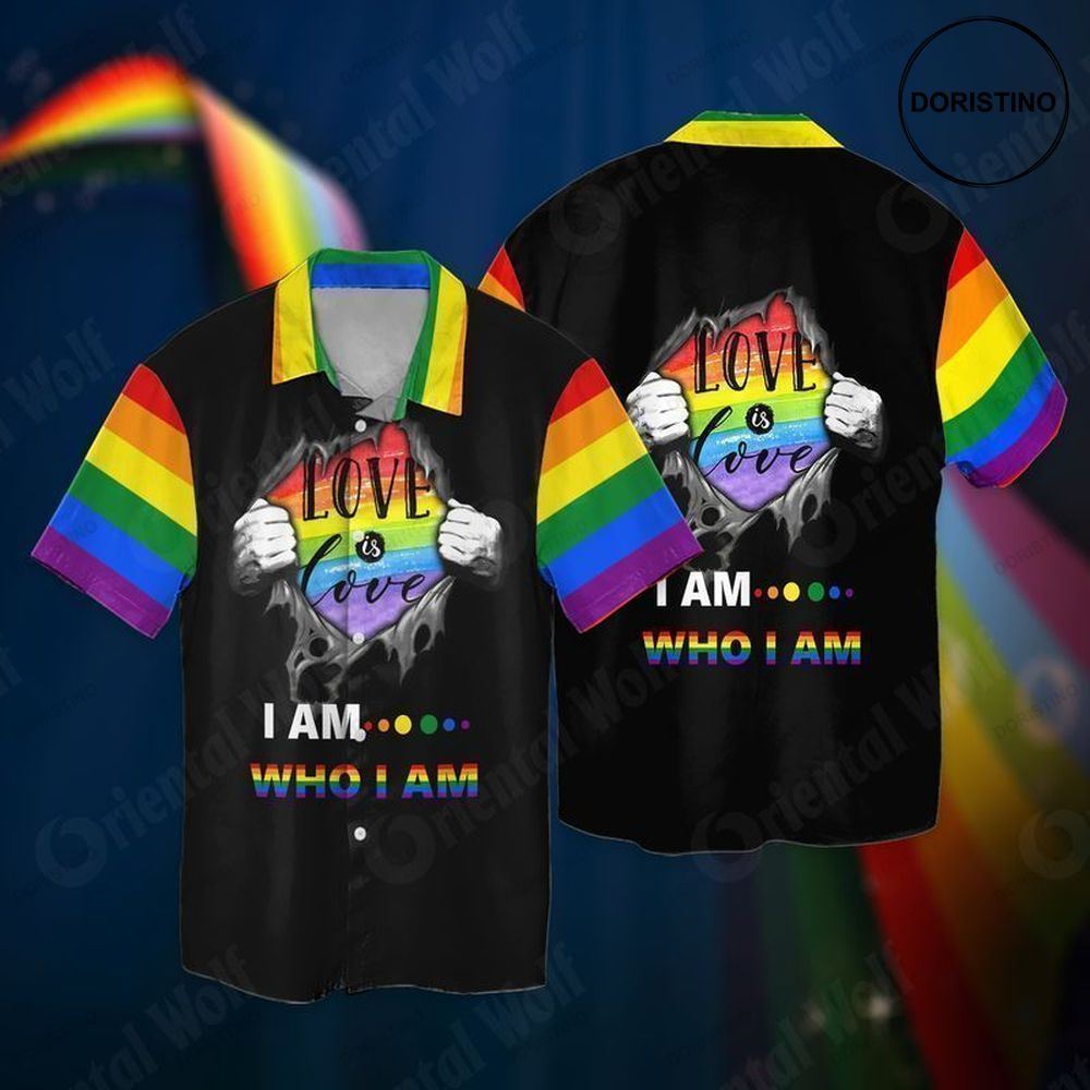 Lgbt Love Is Love I Am Who I Am Hawaiian Shirt