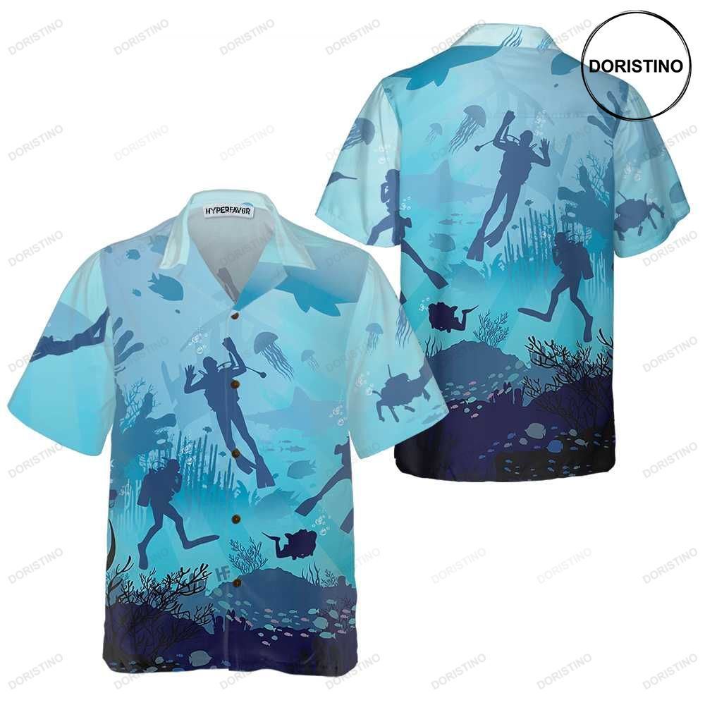 Life Is Diving Scuba Diving For Men Cool Gift For Scuba Diver Hawaiian Shirt