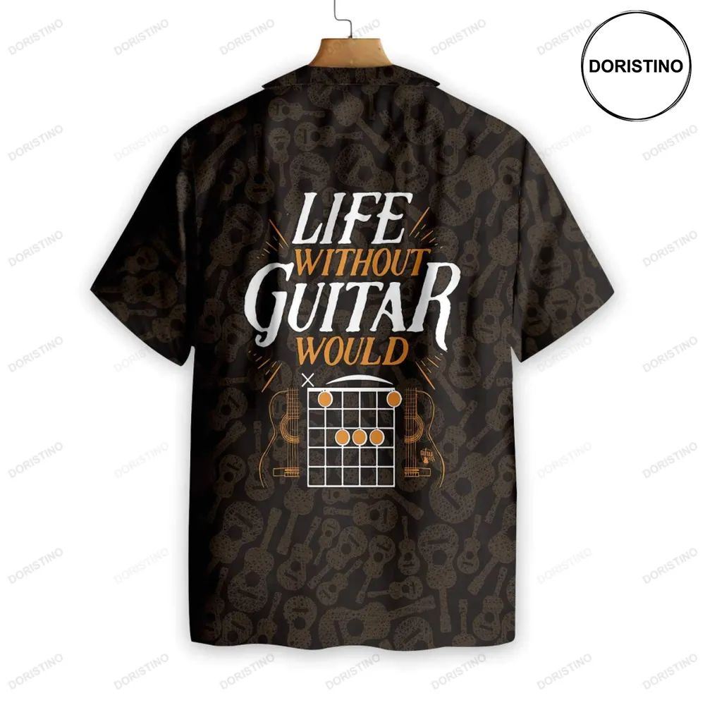 Life Without Guitar Would Be Flat Awesome Hawaiian Shirt