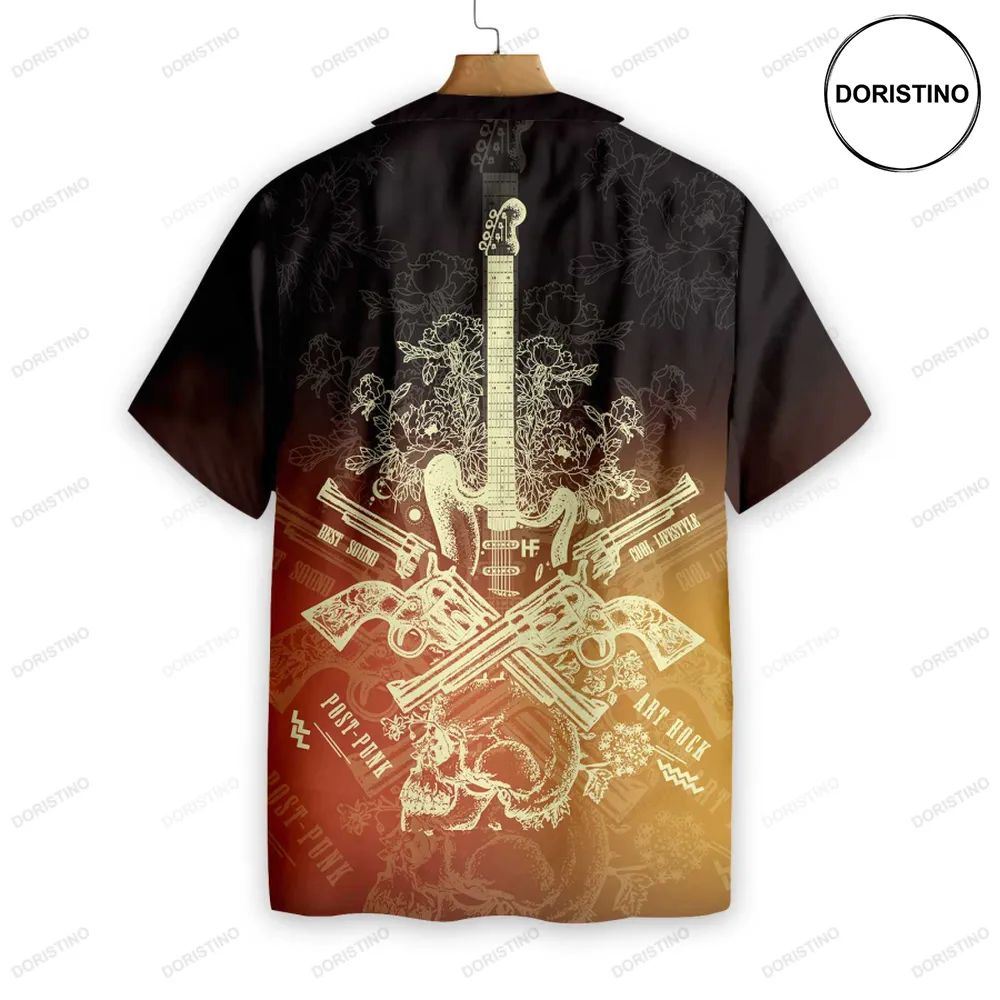 Live Rock And Roll Music Guitar Hawaiian Shirt