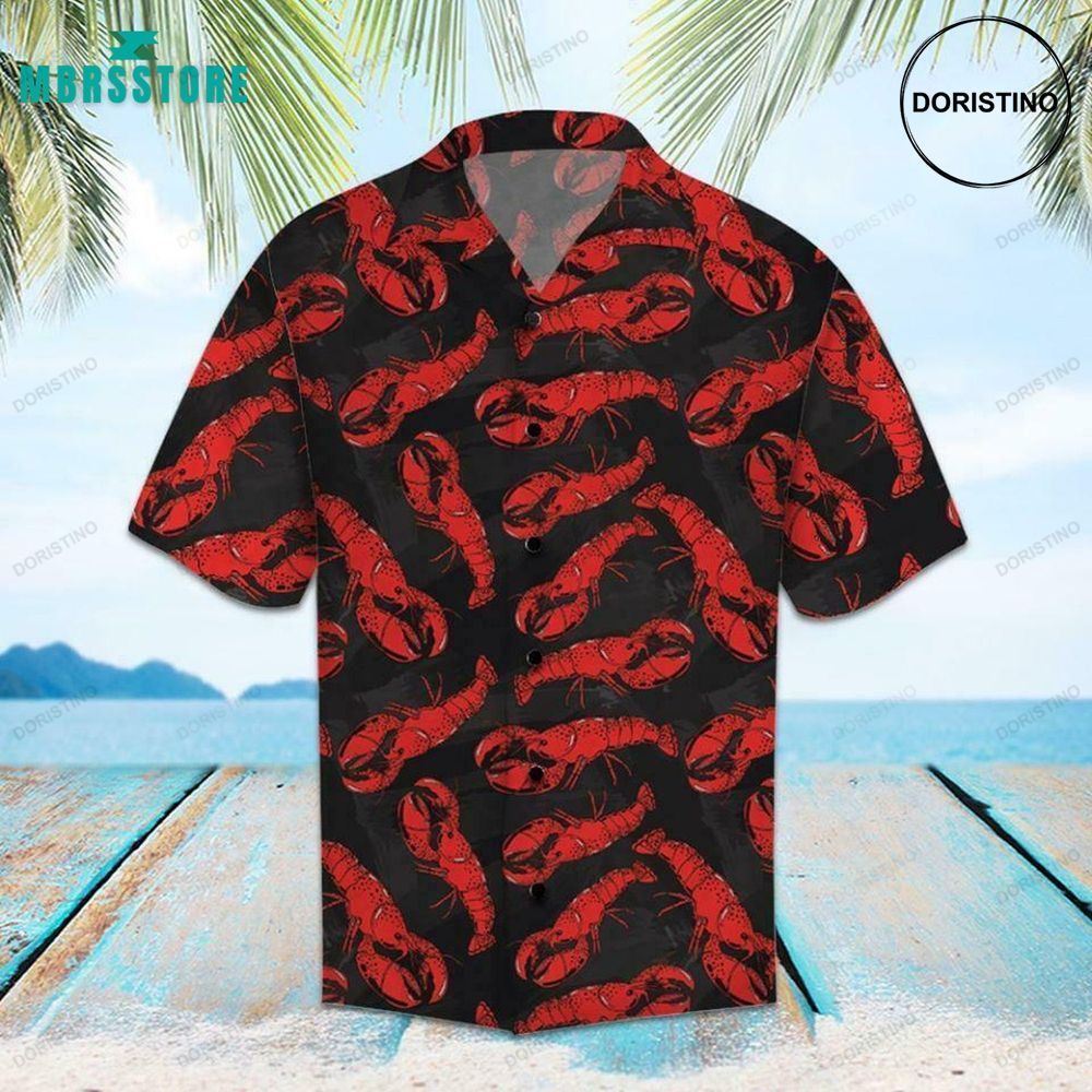 Lobster Tropical Unisex Lobster Aloha Funny Summer Short Sleeve Awesome Hawaiian Shirt
