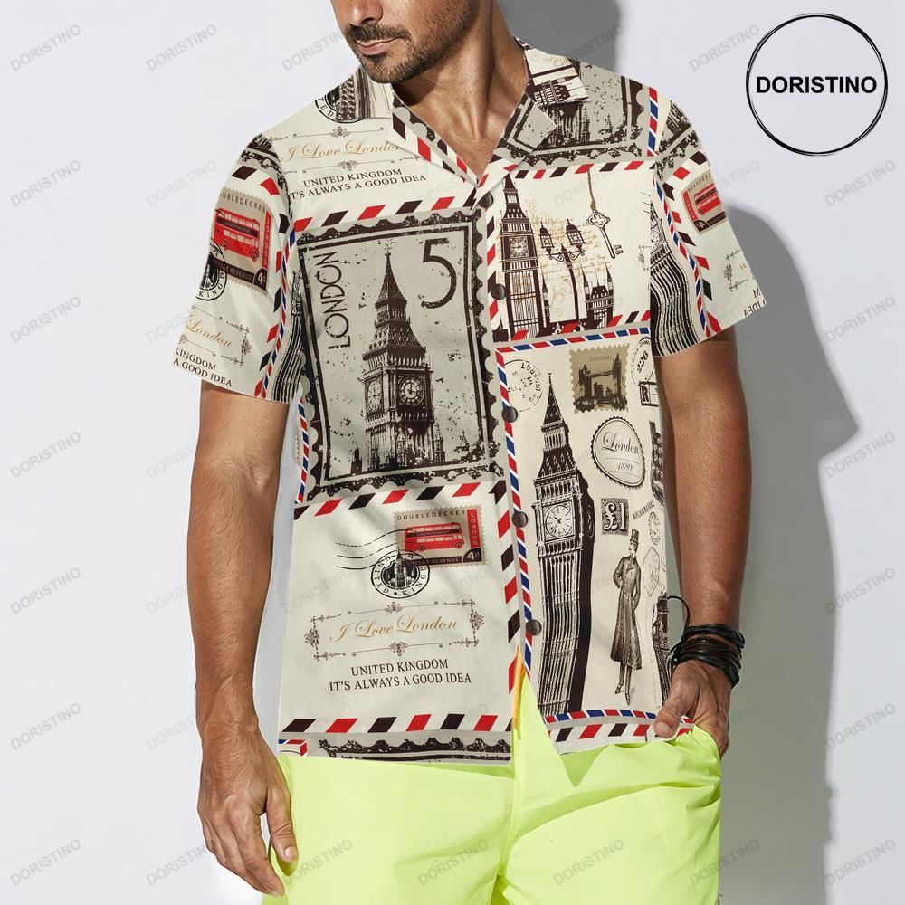 London Pattern Awesome Hawaiian Shirt