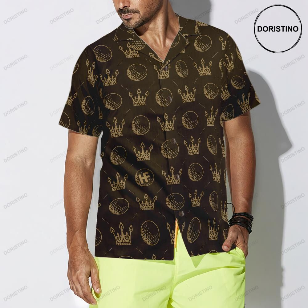 Luxury Royal Golf Ball Crown Awesome Hawaiian Shirt