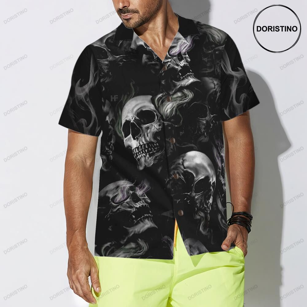 Luxury Skull Smoke V2 Hawaiian Shirt