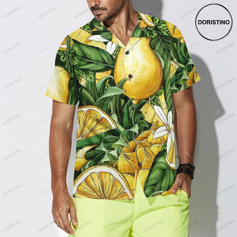 Luxury Summer Lemon Pineapple Limited Edition Hawaiian Shirt