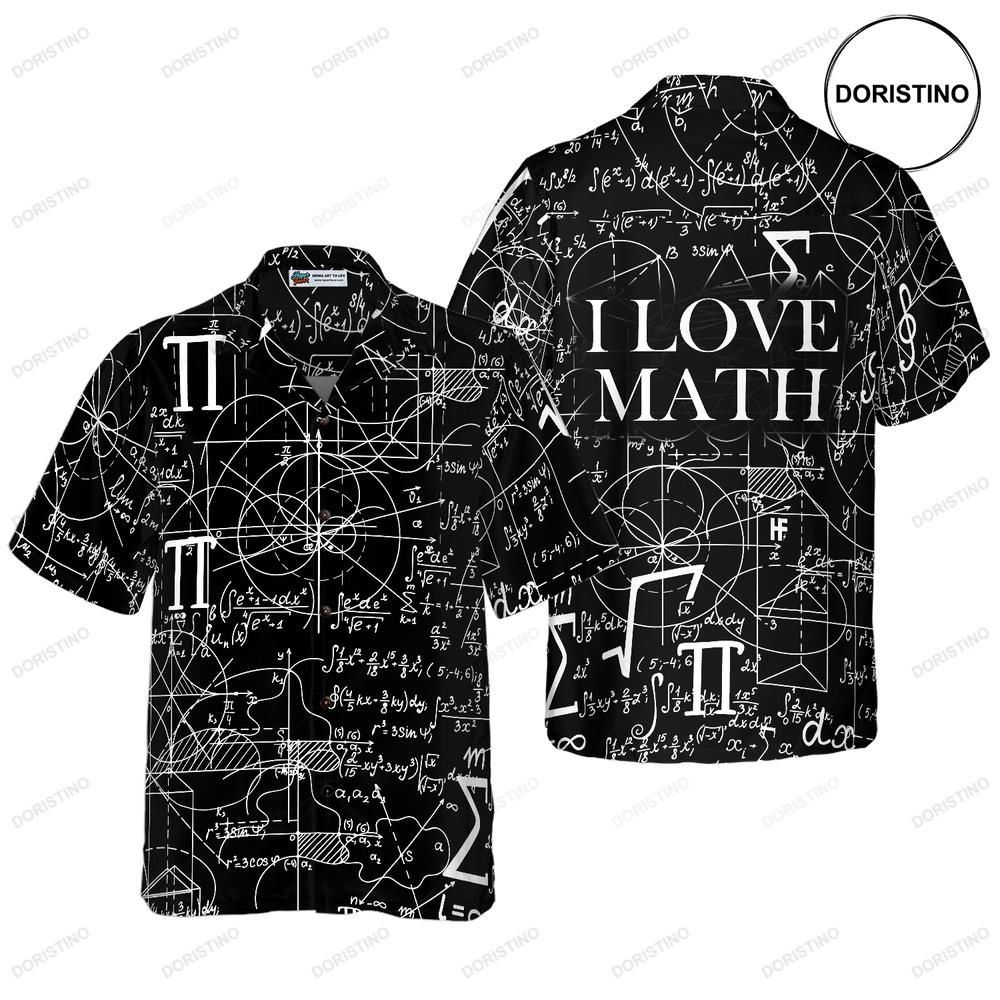 Math Lover Seamless Pattern Awesome Hawaiian Shirt