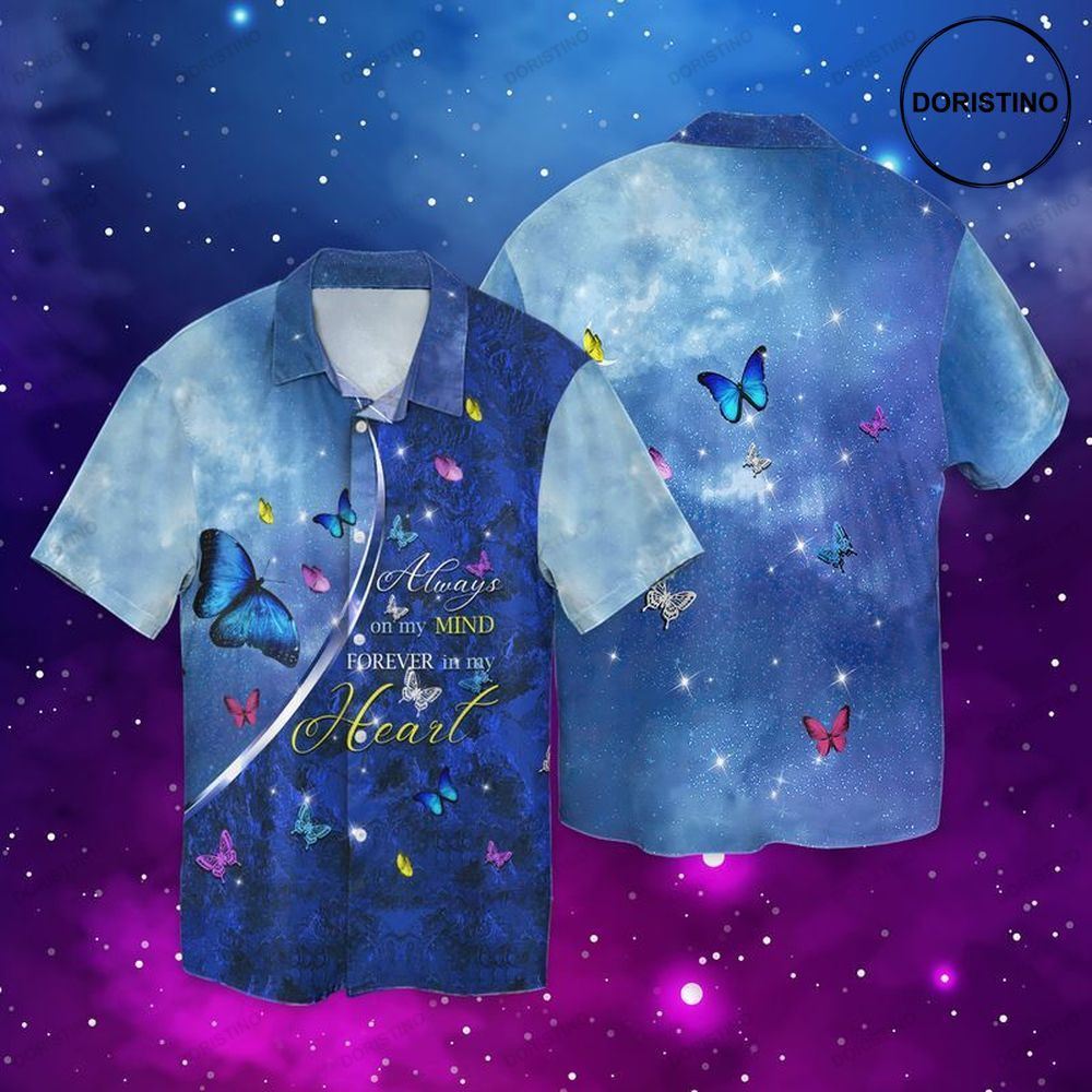 Memorial Day Butterfly Always In My Heart Limited Edition Hawaiian Shirt
