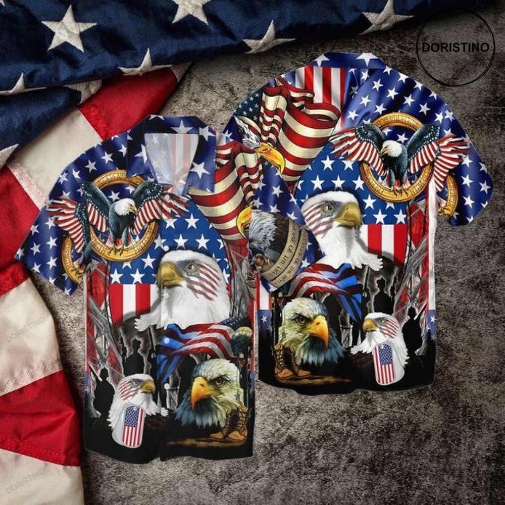 Memorial Day Veteran And Eagle Awesome Hawaiian Shirt