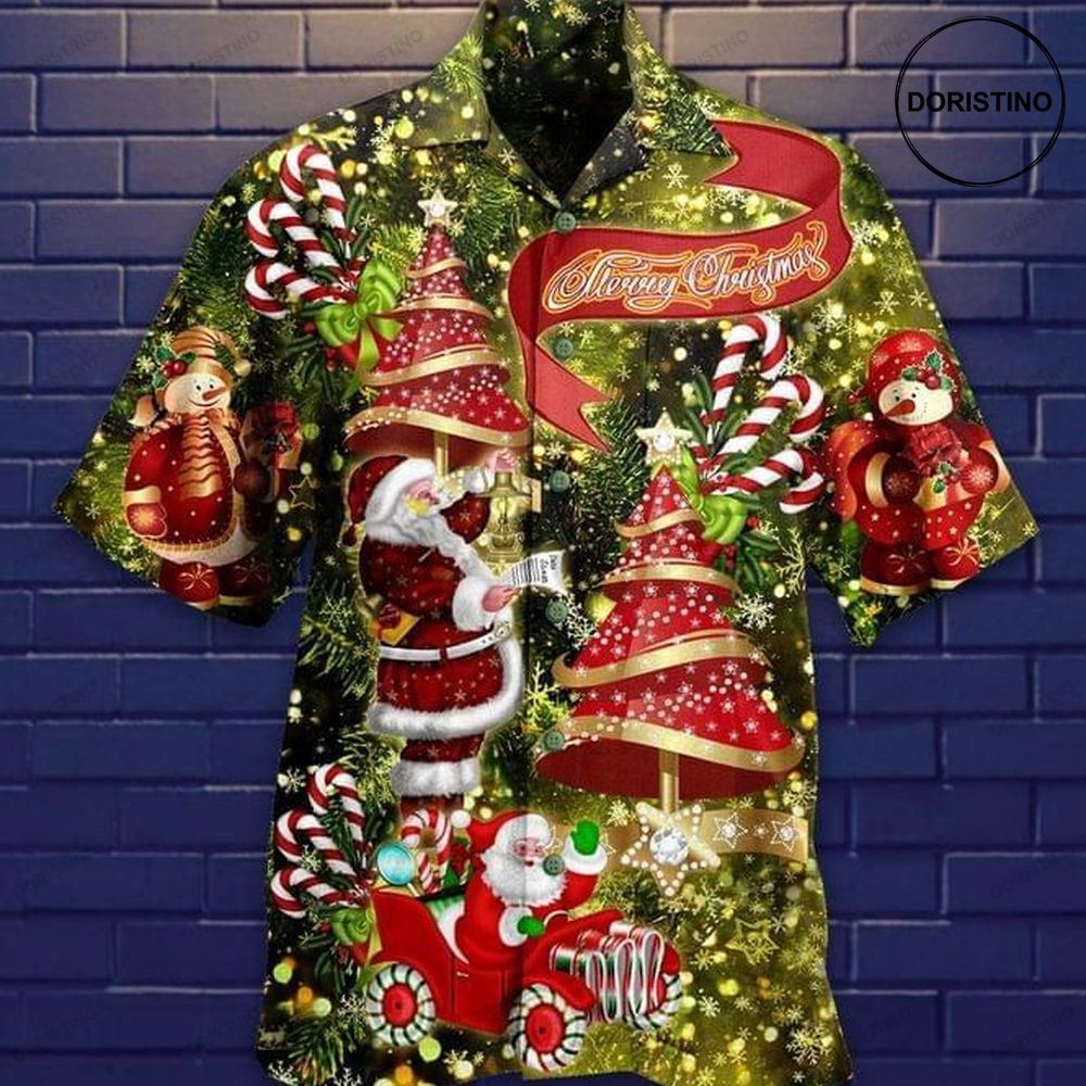 Merry Christmas 1 Print Awesome Hawaiian Shirt