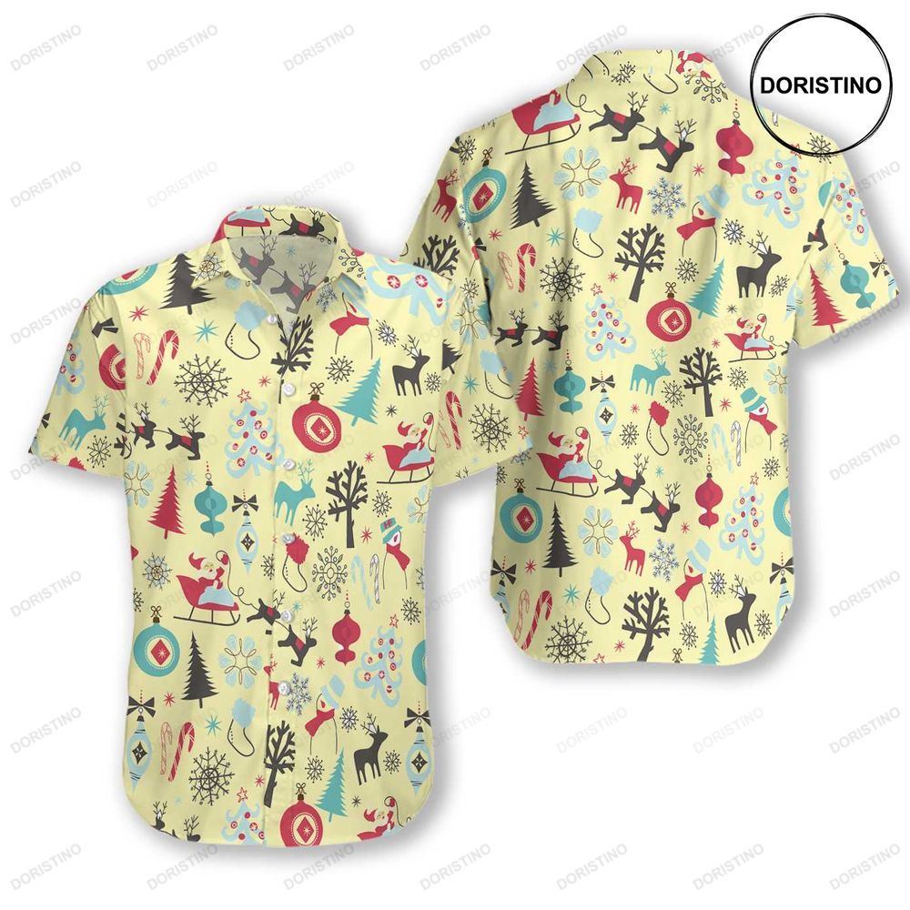 Merry Christmas Pattern 8 Awesome Hawaiian Shirt