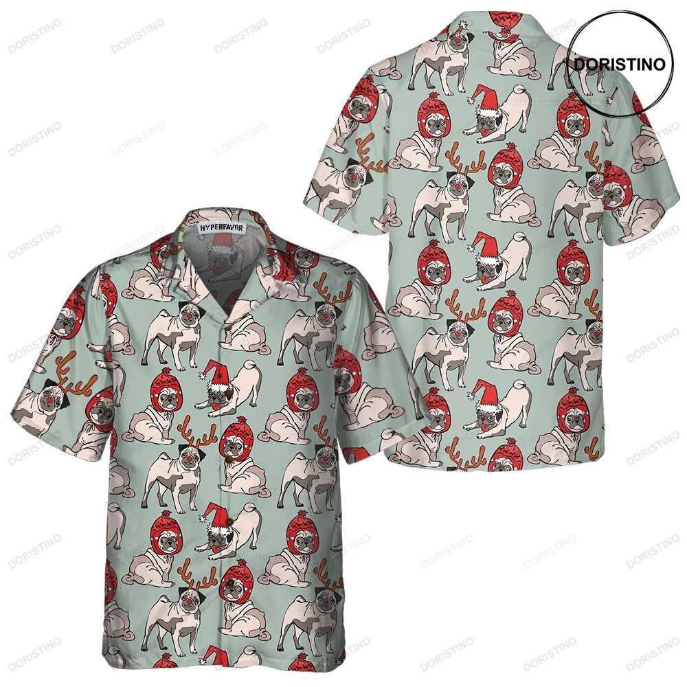 Merry Christmas Pug Dog Funny Christmas Christmas Gift For Dog Lovers Limited Edition Hawaiian Shirt