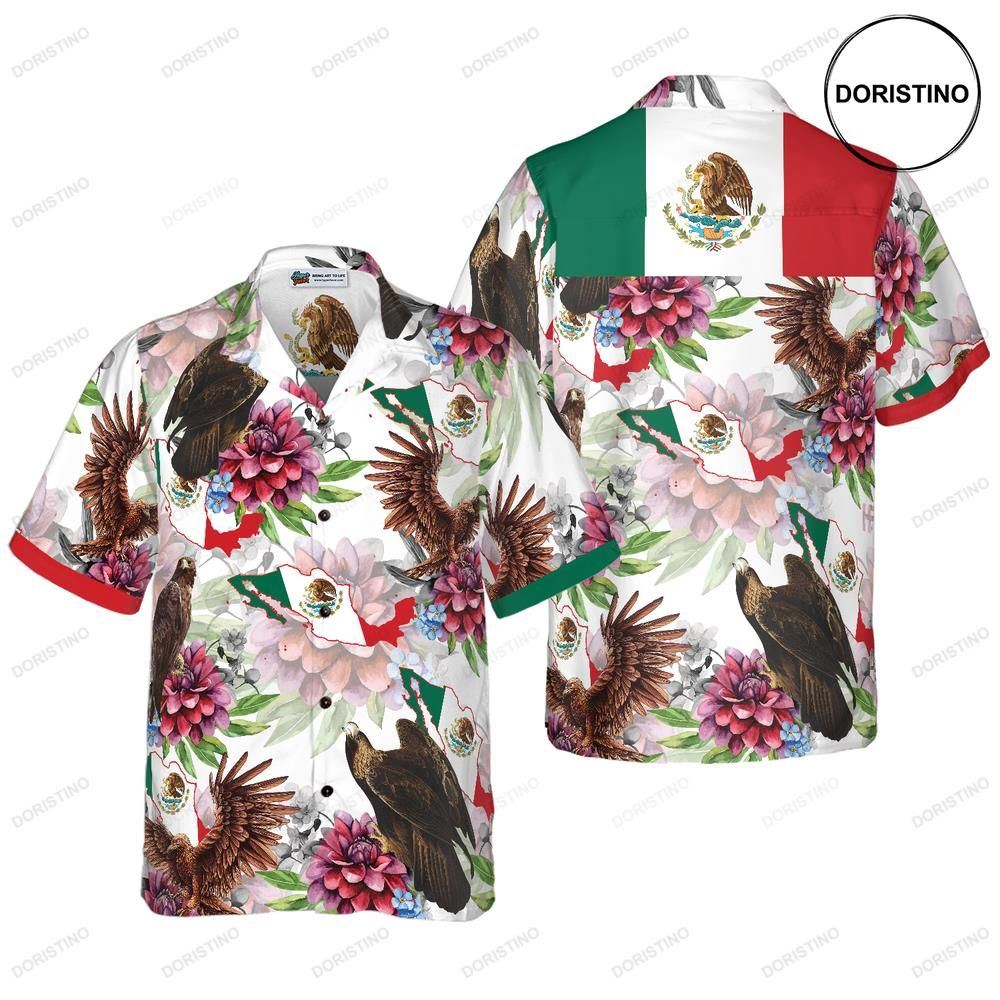Mexico Proud Dahlia Golden Eagle Limited Edition Hawaiian Shirt