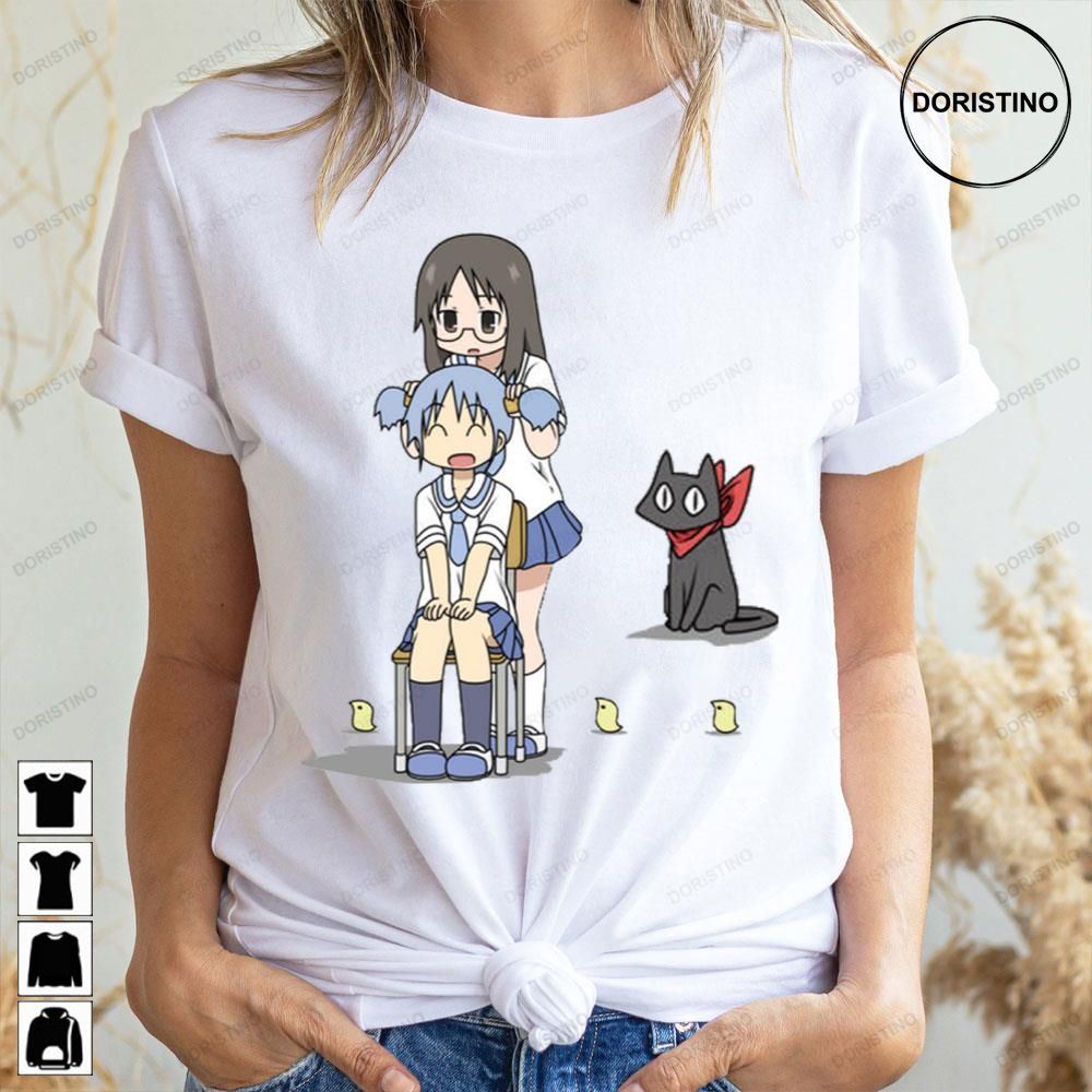 Anime Sakomoto Nichijou Cat Yuuko Aioi Awesome Shirts