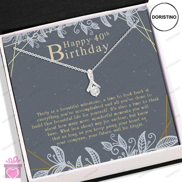 30th Birthday Necklace Happy 30th Birthday Necklace Card Gift For Her Birthday Necklace Doristino Limited Edition Necklace