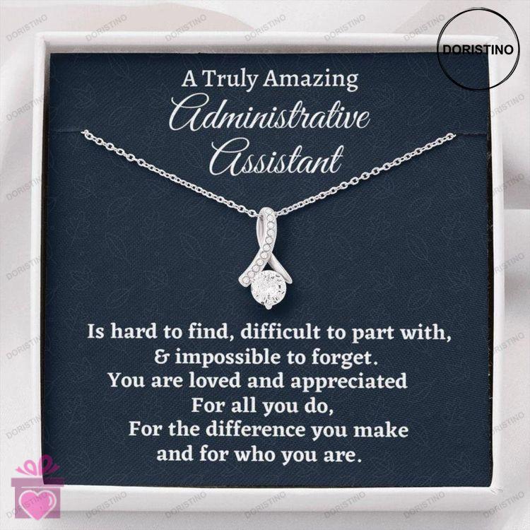 Administrative Assistant Necklace Appreciation Gift For An Administrative Assistant Necklace Persona Doristino Trending Necklace