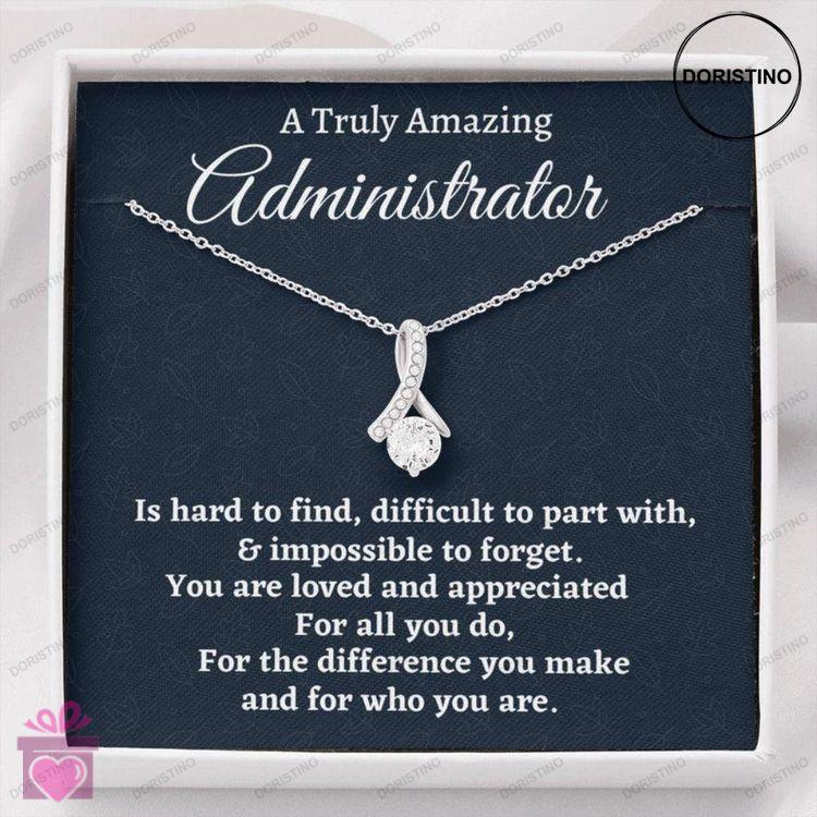 Administrator Necklace Appreciation Gift For An Administrator Doristino Awesome Necklace