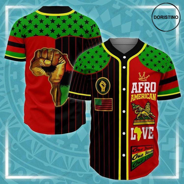 Afro American Love For Juneteenth Personalized Doristino Awesome Baseball Jersey