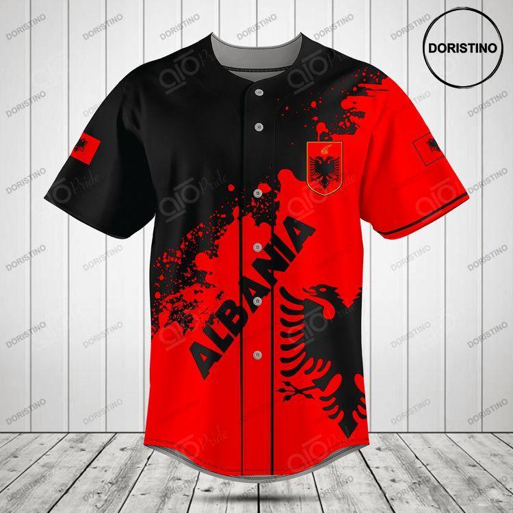 Albania Flag Doristino Limited Edition Baseball Jersey