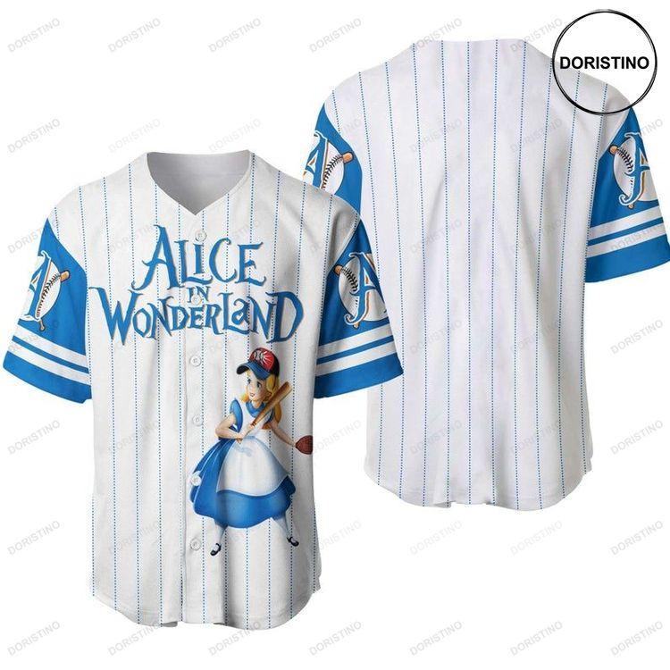 Alice Wonderland Player Disney 444 Gift For Lover Doristino Limited Edition Baseball Jersey
