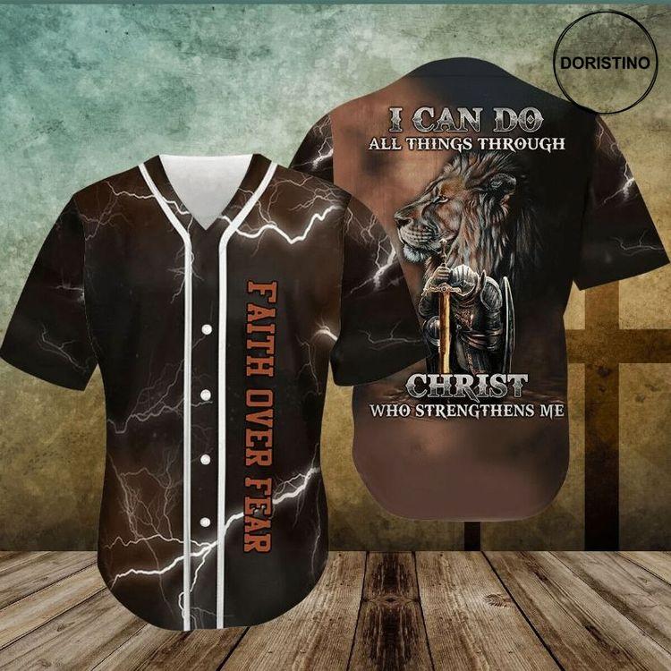 Amazing Lion And The Warrior Of God 345 Gift For Lover Doristino All Over Print Baseball Jersey