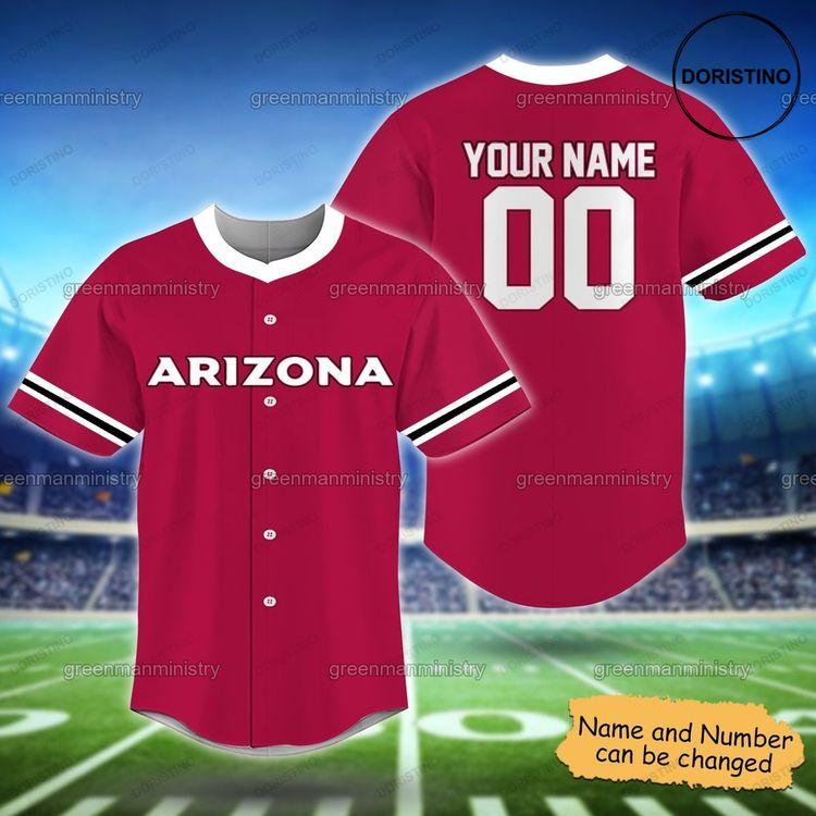 Arizona Personalized Name And Number Doristino Awesome Baseball Jersey