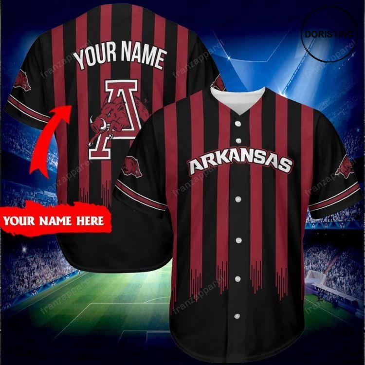 Arkansas Razorbacks Personalized 273 Doristino All Over Print Baseball Jersey