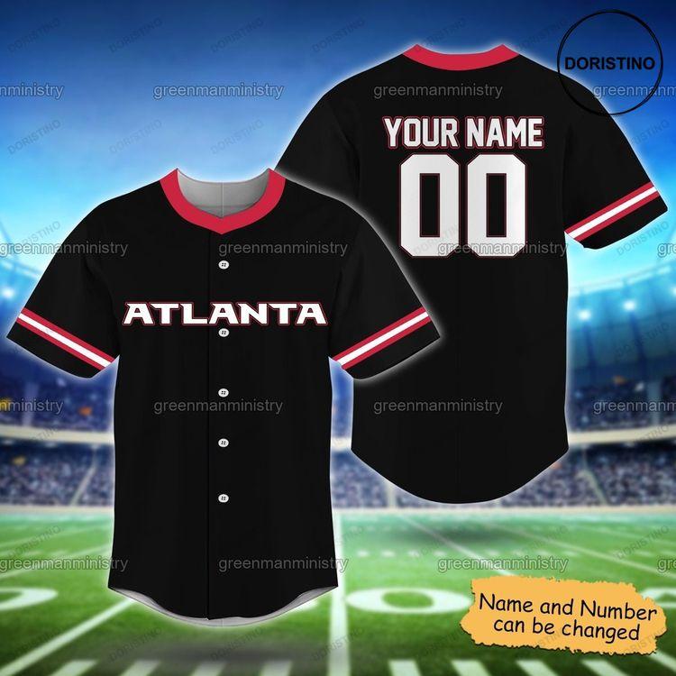 Atlanta Name And Number Personalized Customize Doristino All Over Print Baseball Jersey