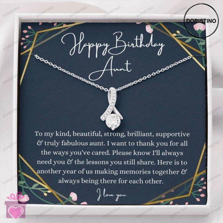 Aunt Necklace Aunt Birthday Necklace Gift For Auntie From Niece Nephew Sentimental Gifts Doristino Trending Necklace