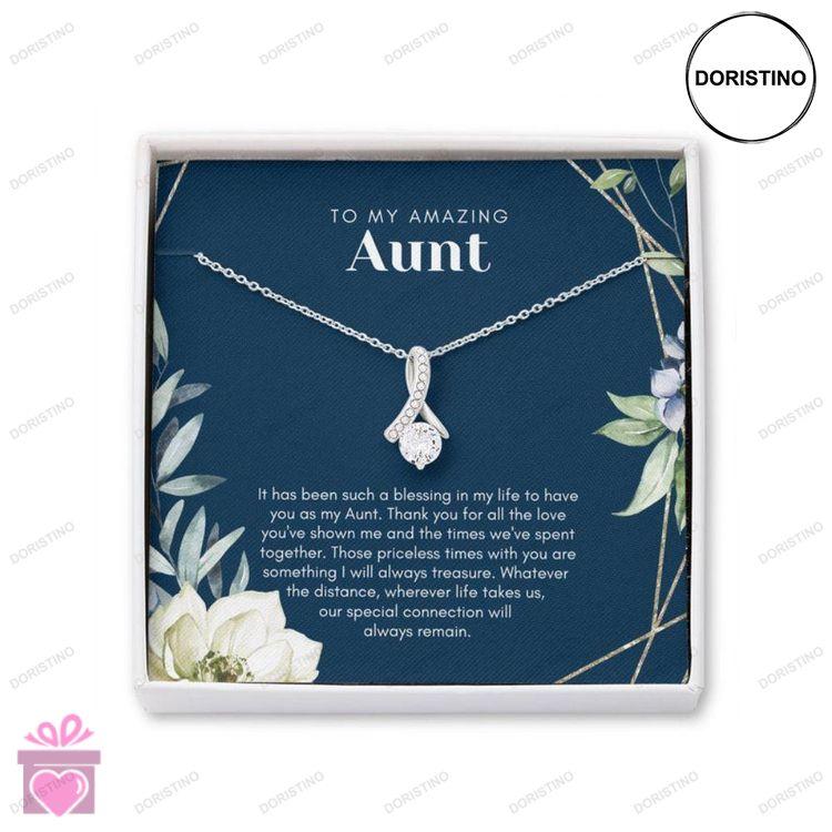 Aunt Necklace Aunt Gift Aunt Appreciation Gift Cubic Zirconia Necklace With Meaningful Card Auntie G Doristino Awesome Necklace