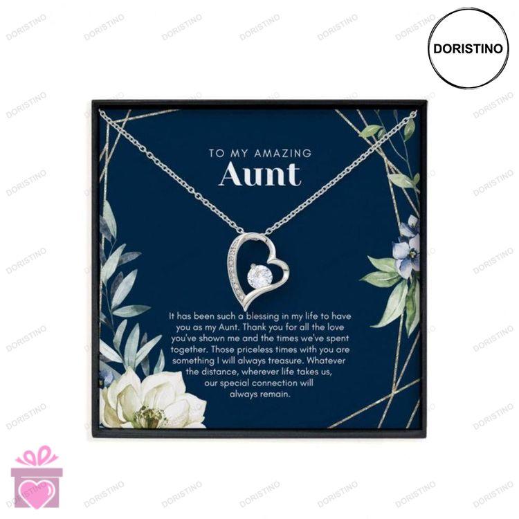 Aunt Necklace Aunt Gift Aunt Appreciation Gift Necklace With Meaningful Card Auntie Gift Doristino Awesome Necklace