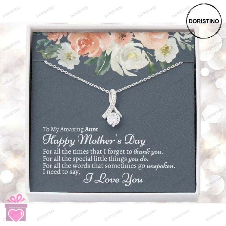 Aunt Necklace Aunt Mothers Day Necklace Auntie On Mothers Day Necklace Mothers Day Necklace For Aunt Doristino Awesome Necklace