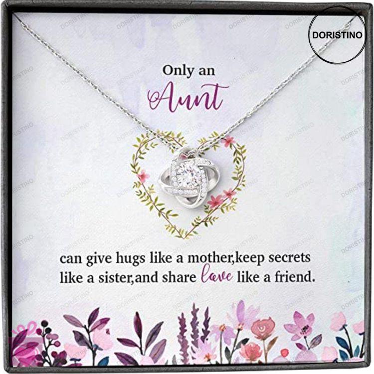 Aunt Necklace Aunt Necklace Gift For Her From Niece Hug Mother Keep Secret Sister Share Love Friend Doristino Awesome Necklace