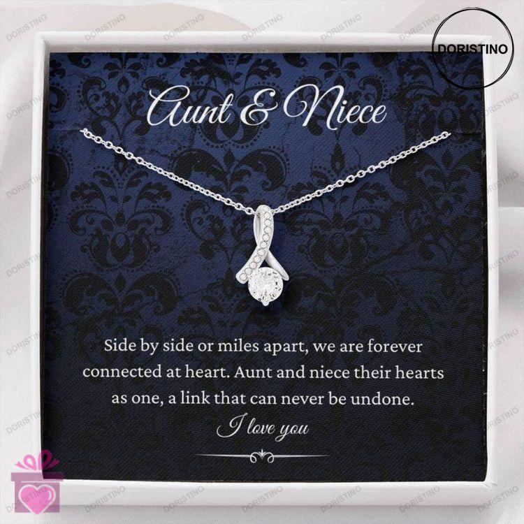 Aunt Necklace Aunt Niece Necklace Hearts As One Aunt Niece Gift For Aunt Auntie Doristino Limited Edition Necklace