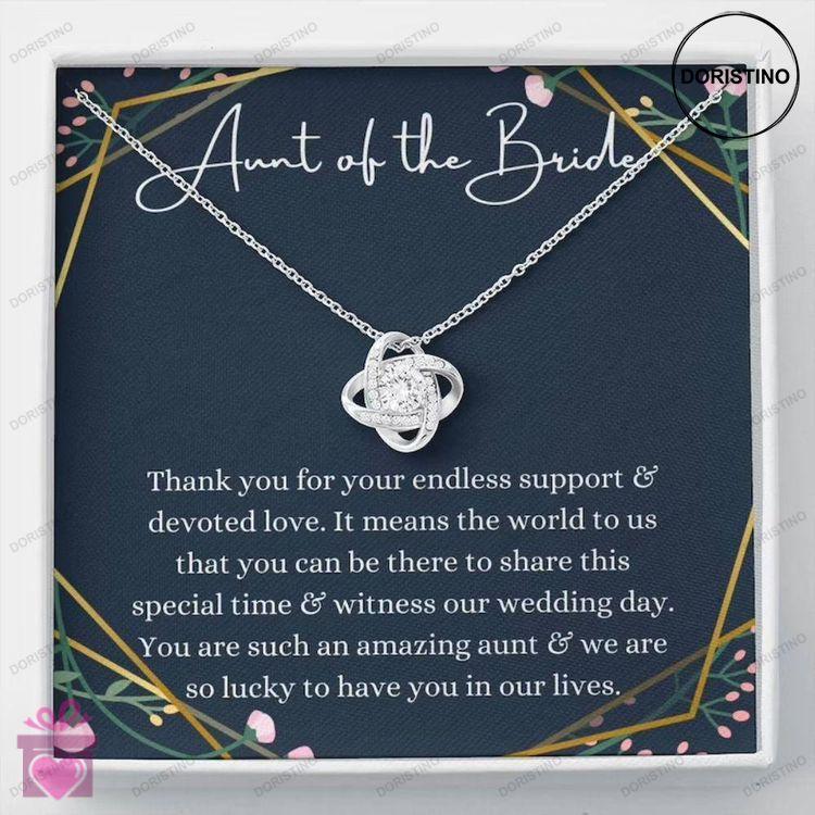 Aunt Necklace Aunt Of The Bride Necklace Gift Wedding Gift From Bride And Groom Bridal Party Gift Doristino Trending Necklace