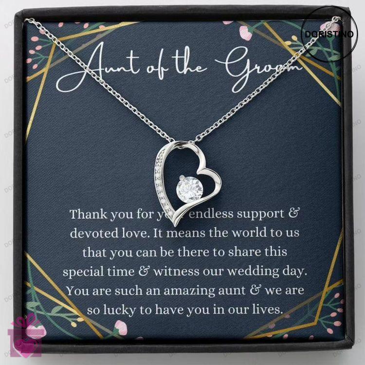 Aunt Necklace Aunt Of The Groom Necklace Gift Wedding Gift From Bride And Groom Auntie Wedding Gift Doristino Awesome Necklace