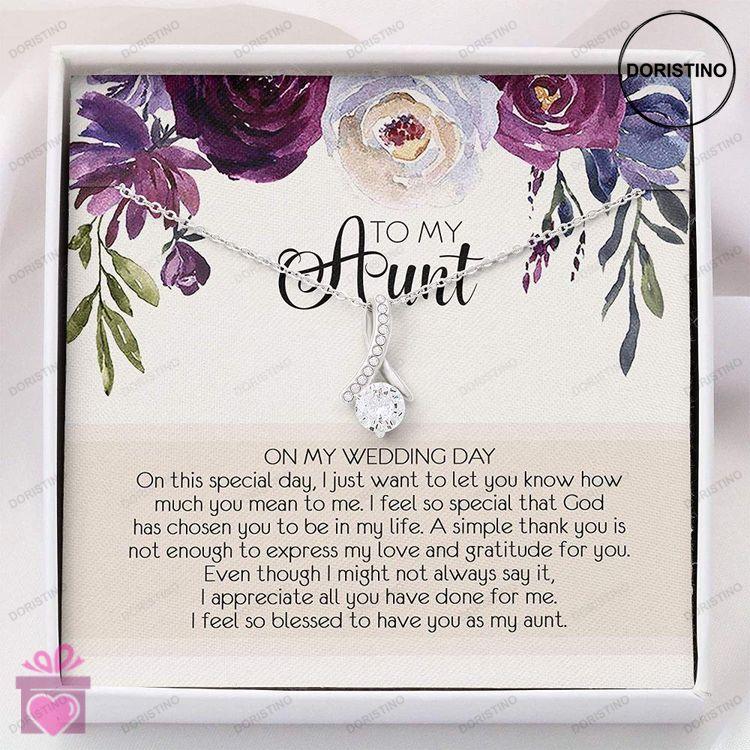 Aunt Necklace Aunt Wedding Gift From Bride Necklace Doristino Trending Necklace