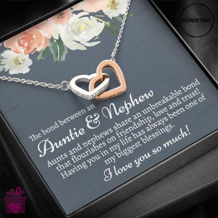 Aunt Necklace Auntie Gifts From Nephew Gift For Aunt From Nephew Aunt And Nephew Gift To My Aunt Nec Doristino Limited Edition Necklace