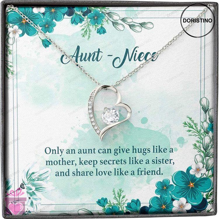 Aunt Necklace Gift For Her From Niece Hug Keep Secret Love Like Mother Sister Friend Necklace Doristino Limited Edition Necklace