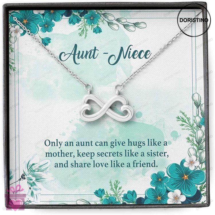Aunt Necklace Gift For Her From Niece Hug Keep Secret Love Like Mother Sister Friend Doristino Awesome Necklace