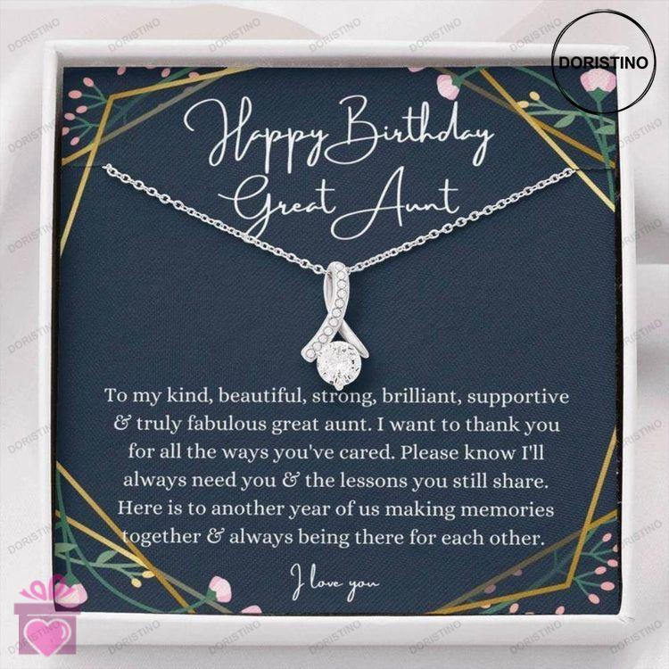 Aunt Necklace Great Aunt Birthday Necklace Gift For Auntie From Great Niecegreat Nephew Doristino Awesome Necklace