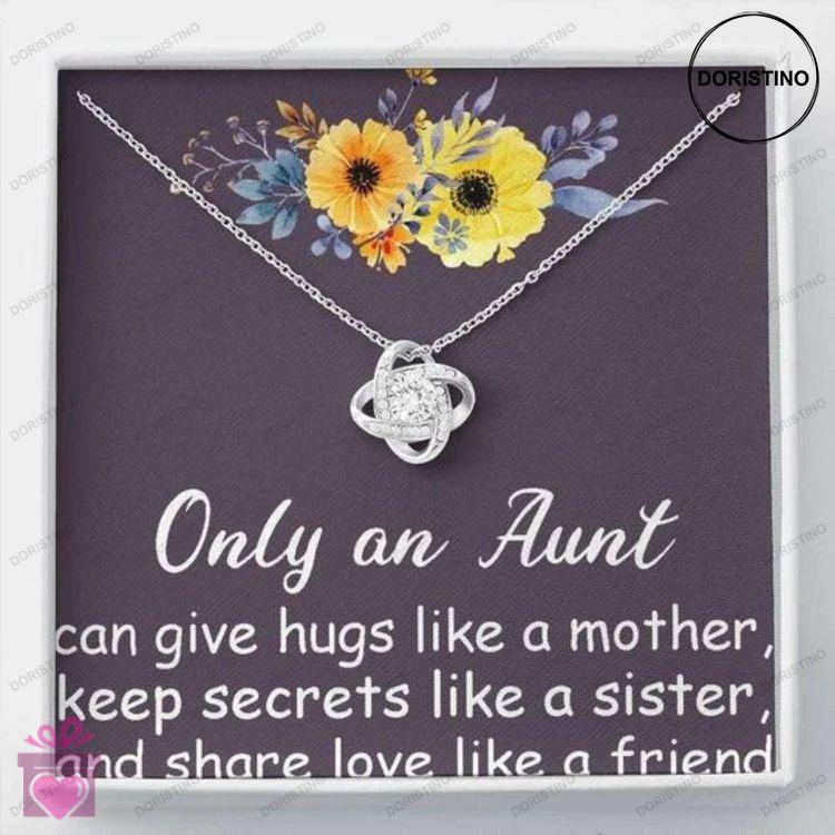 Aunt Necklace Keep Secrets Like A Sister Love Knot Necklace Gift For Aunt Doristino Limited Edition Necklace