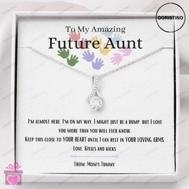 Aunt Necklace New Aunt Necklace Gift For New Auntie Gift For Soon To Be Aunt Promoted To Aunt Gift Doristino Limited Edition Necklace