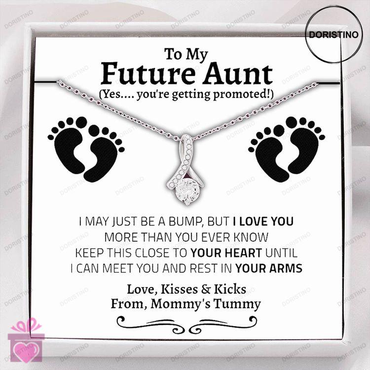 Aunt Necklace New Aunt Necklace Gift Soon To Be Aunt Reveal To Aunt To Be Gift Doristino Trending Necklace