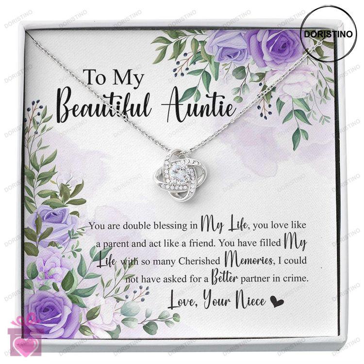 Aunt Necklace Sweet Auntie Gift Auntie Necklace Sentimental Gift Auntie Keepsake Gift From Niece Aun Doristino Awesome Necklace