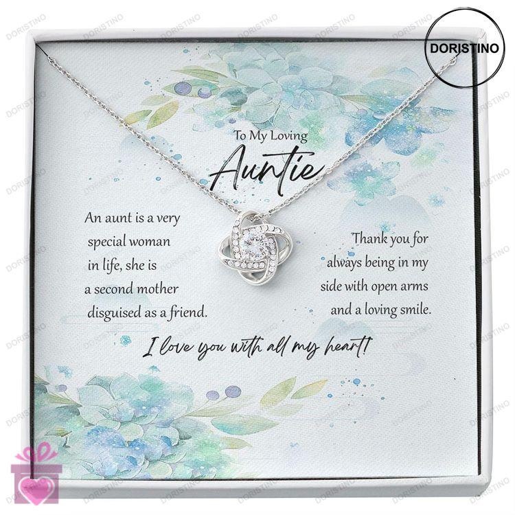 Aunt Necklace Sweet Auntie Necklace Giftauntie Necklace Message Card Gift Best Aunt Keepsake Auntie Doristino Limited Edition Necklace